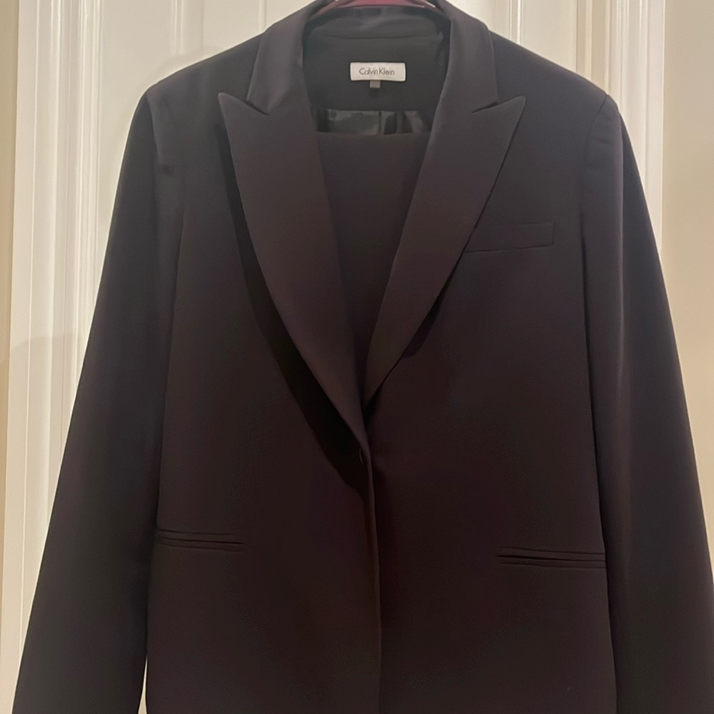 Calvin Klein business suit.